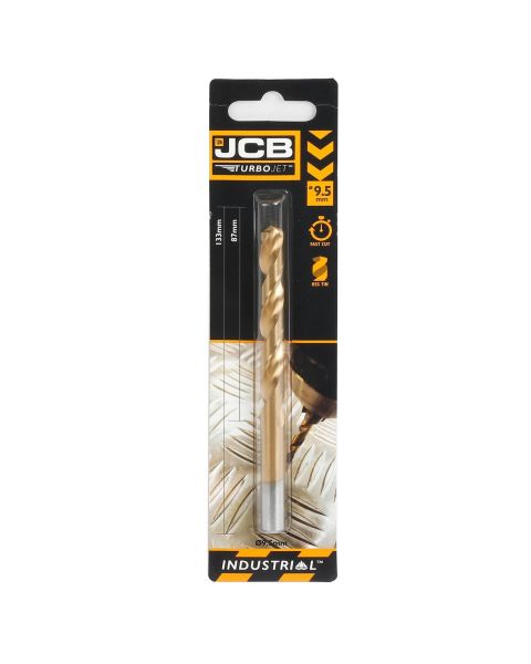 JCB 9.5 x 133mm 7 Point HSS Drill Bit TurboJet