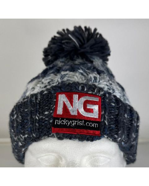 NG Corkscrew Pom Pom Beanie - Arctic Dawn