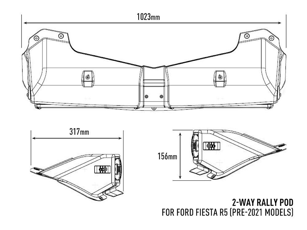 Lazer Lamps Ford Fiesta R5 2-Way Rally Lamp Pod