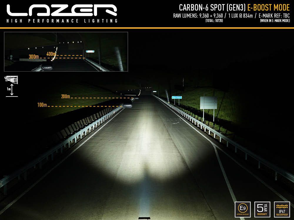 Lazer Lamps Carbon 6 Gen 3 - LED Light Bar