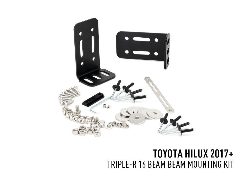 Lazer Lamps Toyota Hilux (2017+) Bumper Beam Mounting Kit