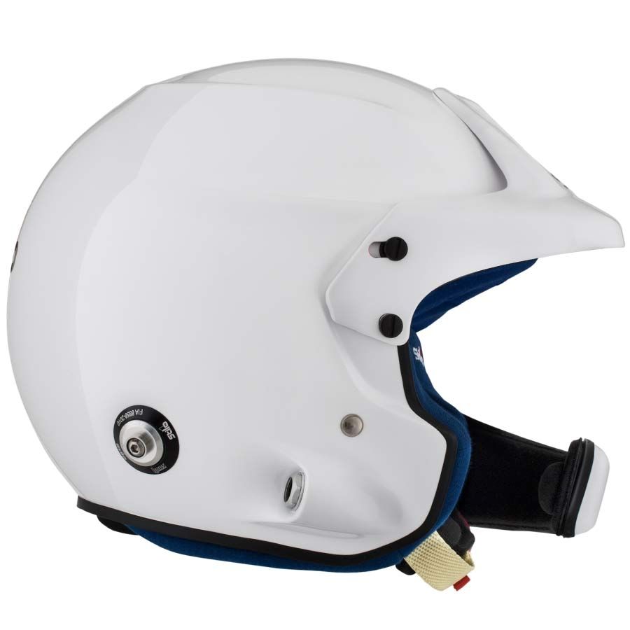 Stilo WRC DES - White/Blue Composite Rally Helmet