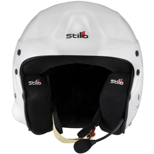 Stilo Trophy Des Plus - White/Black Composite Rally Helmet