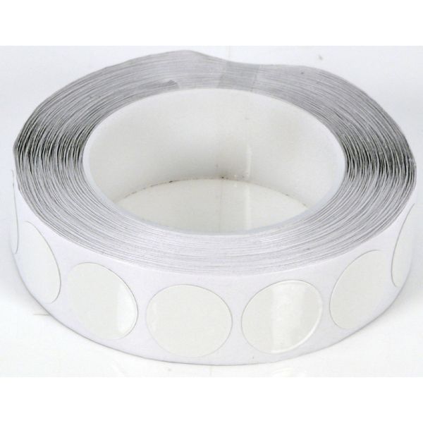 B-G Racing White Polyester/Aluminium Foil Discs - Ø12mm - 1000 Discs