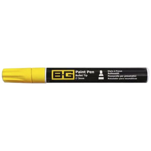 B-G Racing Paint Pen - Bullet Tip Ø3mm - 6Ml - Yellow