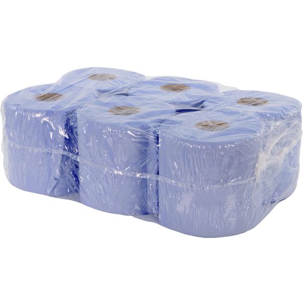 B-G Racing Blue Paper Towel Roll (X 6) 2 Ply - 19cm X 19cm - 400 Sheets