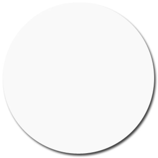 18" White Competition Car Roundel