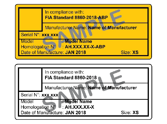 FIA Homologations