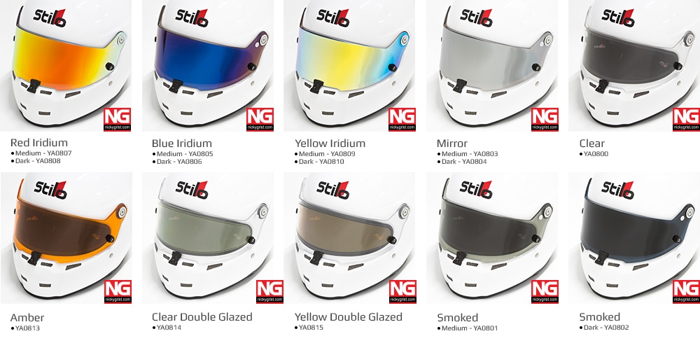 Dark Level Stilo Helmet Visor for ST5 Helmet Iridium Blue 